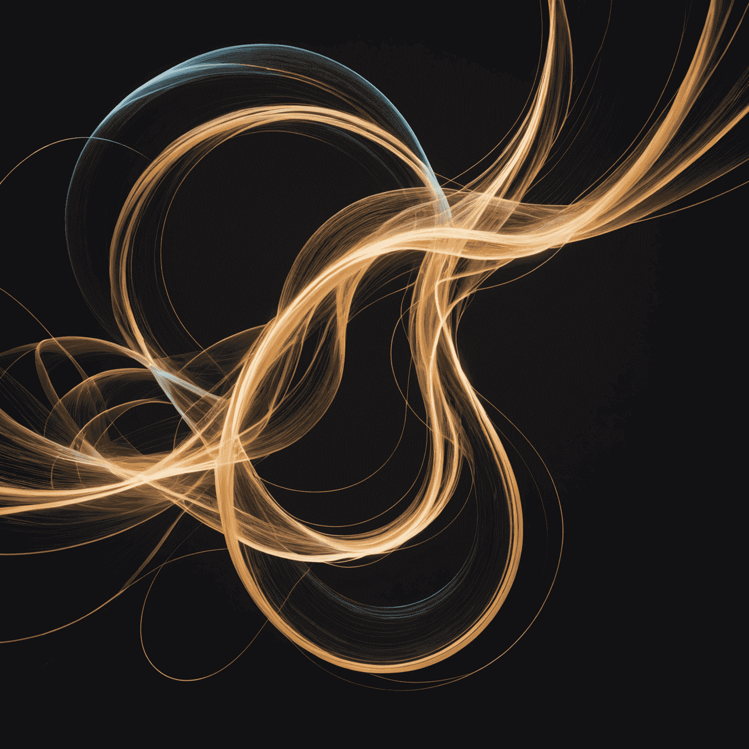 A fluid, abstract representation of UI elements in motion, resembling a choreographed dance. Soft, glowing lines trace the path of various interface components as they smoothly transition and respond to imaginary user interactions.