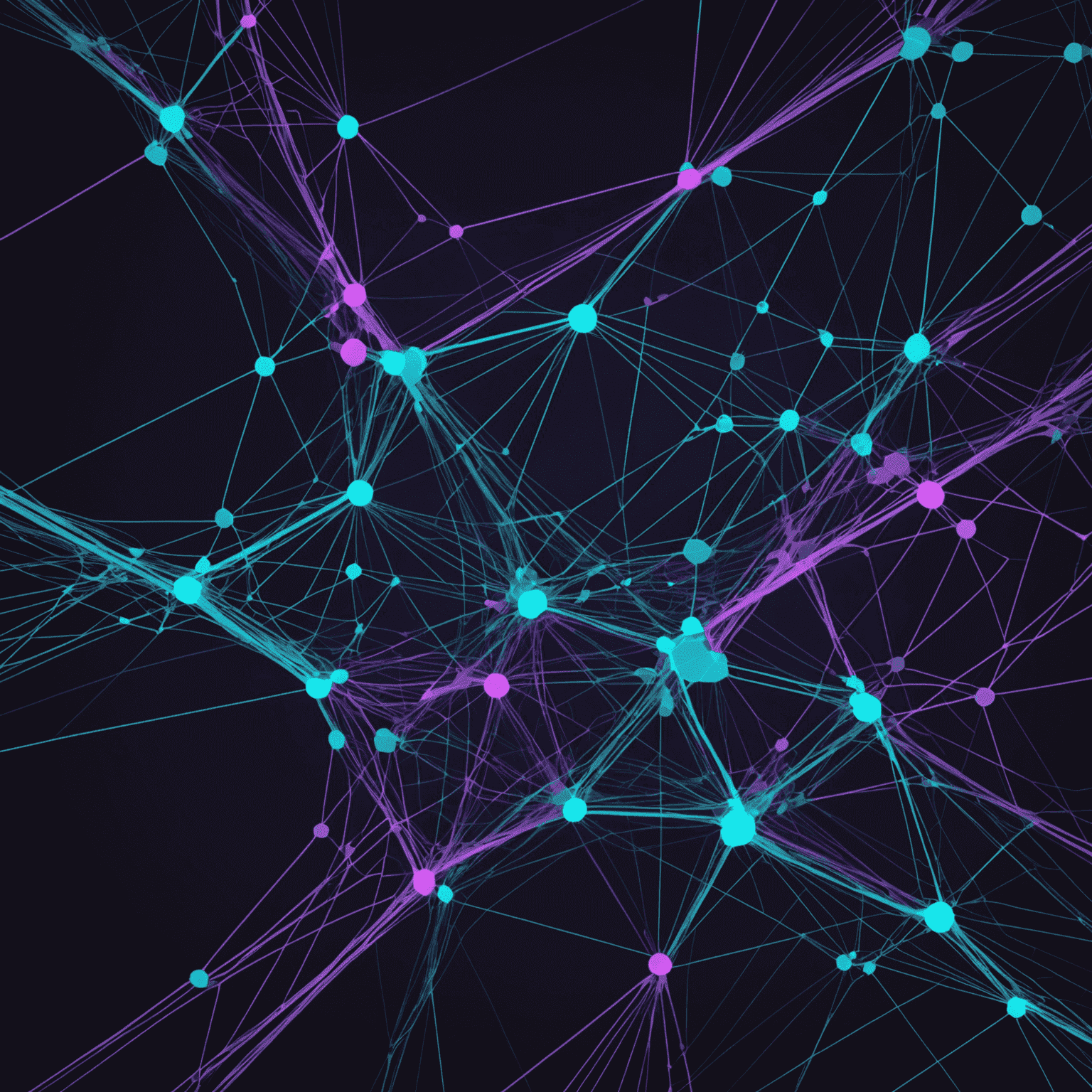 An abstract representation of neural motion in web design. Flowing lines and geometric shapes morph and intertwine, creating a sense of organic movement. The image is dominated by deep blues and purples, with accents of glowing cyan representing data points and user interactions.